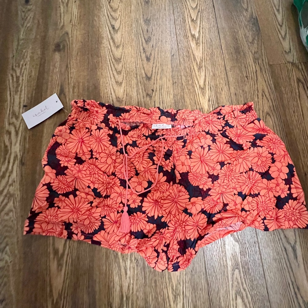 Maternity floral shorts